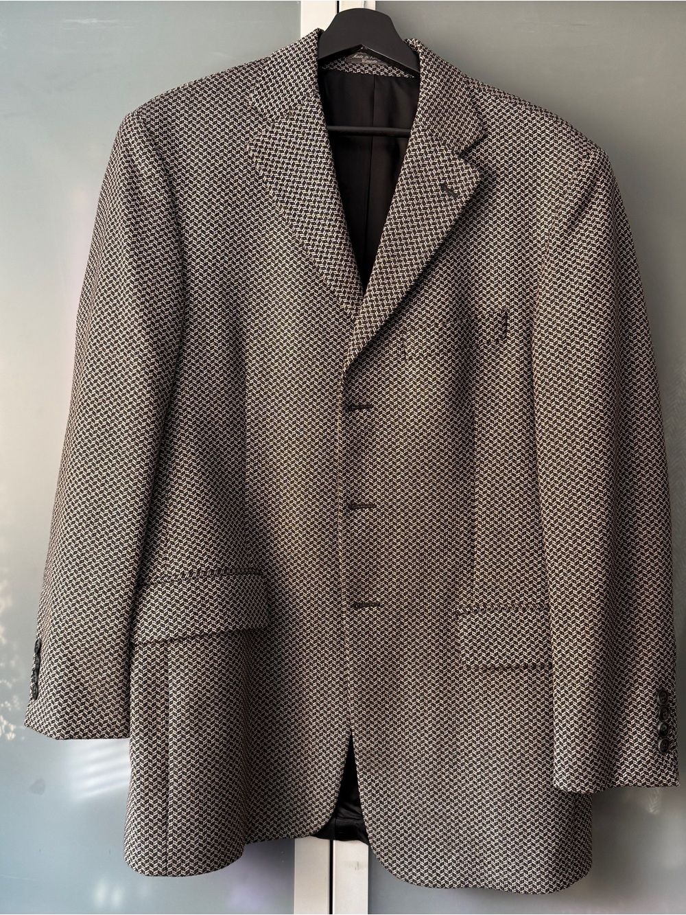 Bachrach Black & White Houndstooth Sport Coat